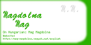 magdolna mag business card